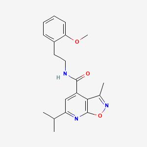 6-isopropyl-N-[2-(2-methoxyphenyl)ethyl]-3-methylisoxazolo[5,4-b]pyridine-4-carboxamide