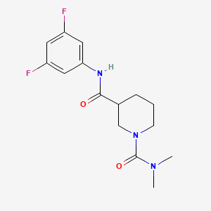 N~3~-(3,5-difluorophenyl)-N~1~,N~1~-dimethylpiperidine-1,3-dicarboxamide