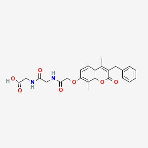 N-{[(3-benzyl-4,8-dimethyl-2-oxo-2H-chromen-7-yl)oxy]acetyl}glycylglycine