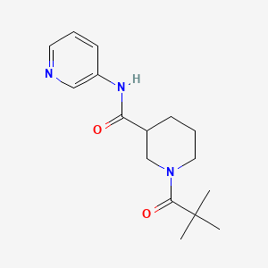 1-(2,2-dimethylpropanoyl)-N-(pyridin-3-yl)piperidine-3-carboxamide