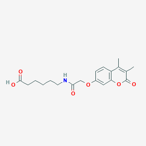 6-({[(3,4-dimethyl-2-oxo-2H-chromen-7-yl)oxy]acetyl}amino)hexanoic acid