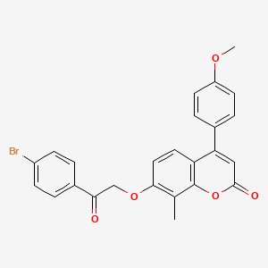 7-[2-(4-bromophenyl)-2-oxoethoxy]-4-(4-methoxyphenyl)-8-methyl-2H-chromen-2-one