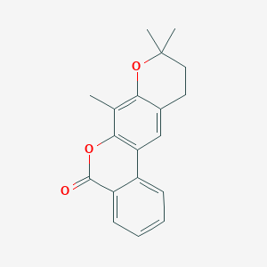 molecular formula C19H18O3 B11153265 7,9,9-Trimethyl-10,11-dihydrobenzo[c]pyrano[3,2-g]chromen-5-one 