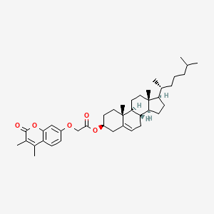 molecular formula C40H56O5 B11153294 (3beta)-cholest-5-en-3-yl [(3,4-dimethyl-2-oxo-2H-chromen-7-yl)oxy]acetate 