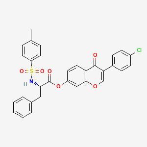 3-(4-chlorophenyl)-4-oxo-4H-chromen-7-yl N-[(4-methylphenyl)sulfonyl]-L-phenylalaninate