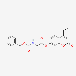 4-ethyl-2-oxo-2H-chromen-7-yl N-[(benzyloxy)carbonyl]glycinate