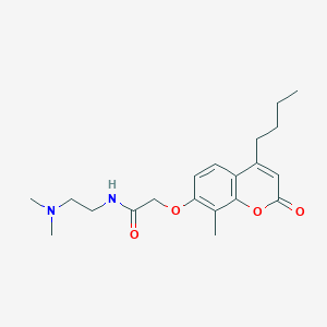 2-[(4-butyl-8-methyl-2-oxo-2H-chromen-7-yl)oxy]-N-[2-(dimethylamino)ethyl]acetamide