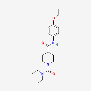 molecular formula C19H29N3O3 B11153350 N~4~-(4-ethoxyphenyl)-N~1~,N~1~-diethylpiperidine-1,4-dicarboxamide 