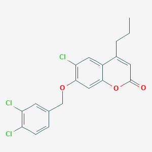 6-chloro-7-[(3,4-dichlorobenzyl)oxy]-4-propyl-2H-chromen-2-one