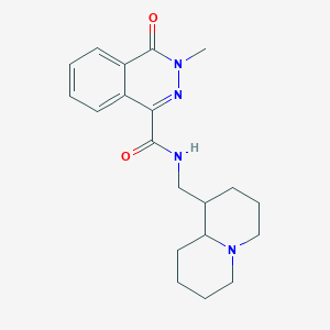 molecular formula C20H26N4O2 B11153371 3-methyl-N-(octahydro-2H-quinolizin-1-ylmethyl)-4-oxo-3,4-dihydrophthalazine-1-carboxamide 