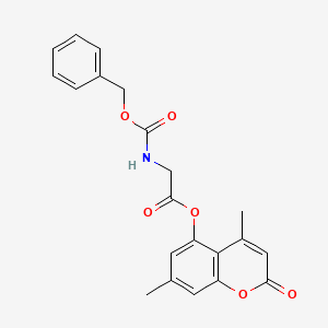 4,7-dimethyl-2-oxo-2H-chromen-5-yl N-[(benzyloxy)carbonyl]glycinate