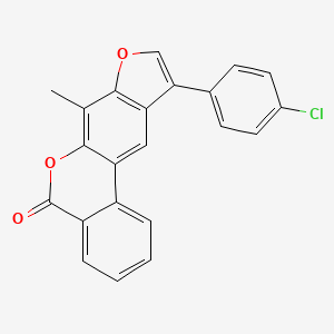 10-(4-chlorophenyl)-7-methyl-5H-benzo[c]furo[3,2-g]chromen-5-one