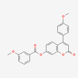 4-(4-methoxyphenyl)-2-oxo-2H-chromen-7-yl 3-methoxybenzoate