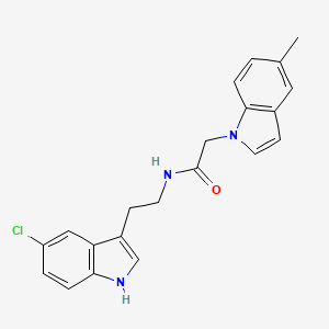 N-[2-(5-chloro-1H-indol-3-yl)ethyl]-2-(5-methyl-1H-indol-1-yl)acetamide