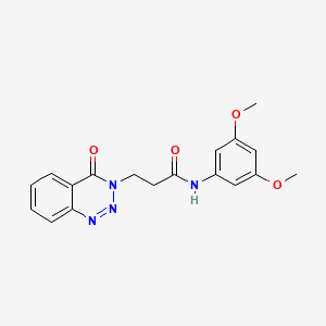 N-(3,5-dimethoxyphenyl)-3-(4-oxo-1,2,3-benzotriazin-3(4H)-yl)propanamide