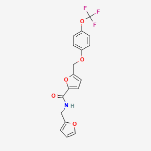 N-(2-furylmethyl)-5-{[4-(trifluoromethoxy)phenoxy]methyl}-2-furamide