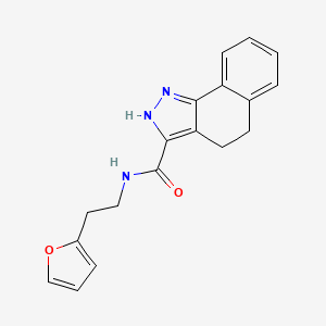 N-[2-(furan-2-yl)ethyl]-4,5-dihydro-2H-benzo[g]indazole-3-carboxamide