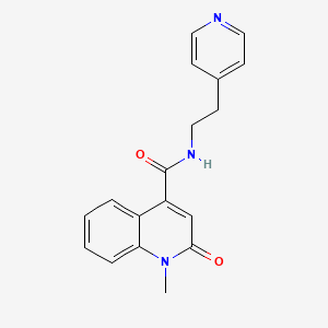 1-methyl-2-oxo-N-[2-(4-pyridyl)ethyl]-1,2-dihydro-4-quinolinecarboxamide