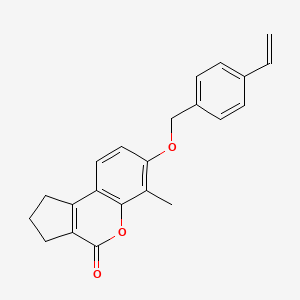 7-[(4-ethenylbenzyl)oxy]-6-methyl-2,3-dihydrocyclopenta[c]chromen-4(1H)-one