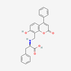 N-[(7-hydroxy-2-oxo-4-phenyl-2H-chromen-8-yl)methyl]-D-phenylalanine