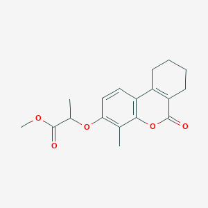 methyl 2-[(4-methyl-6-oxo-7,8,9,10-tetrahydro-6H-benzo[c]chromen-3-yl)oxy]propanoate