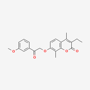 3-ethyl-7-[2-(3-methoxyphenyl)-2-oxoethoxy]-4,8-dimethyl-2H-chromen-2-one