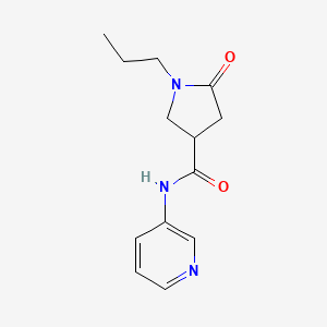 5-oxo-1-propyl-N-(pyridin-3-yl)pyrrolidine-3-carboxamide