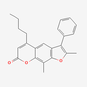 5-butyl-2,9-dimethyl-3-phenyl-7H-furo[3,2-g]chromen-7-one