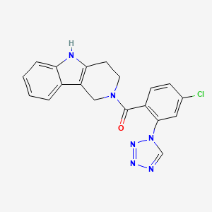 [4-chloro-2-(1H-tetrazol-1-yl)phenyl](1,3,4,5-tetrahydro-2H-pyrido[4,3-b]indol-2-yl)methanone