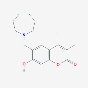 6-(azepan-1-ylmethyl)-7-hydroxy-3,4,8-trimethyl-2H-chromen-2-one