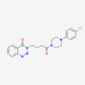 3-{4-[4-(4-chlorophenyl)piperazino]-4-oxobutyl}-1,2,3-benzotriazin-4(3H)-one