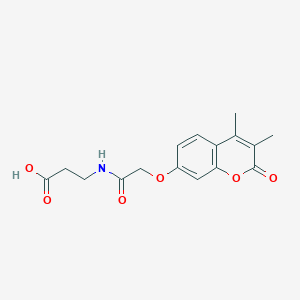 3-({2-[(3,4-dimethyl-2-oxo-2H-chromen-7-yl)oxy]acetyl}amino)propanoic acid