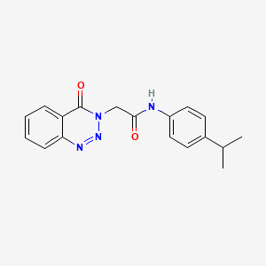 N~1~-(4-isopropylphenyl)-2-[4-oxo-1,2,3-benzotriazin-3(4H)-yl]acetamide