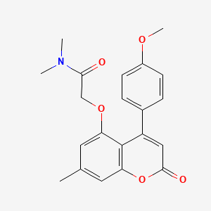 2-{[4-(4-methoxyphenyl)-7-methyl-2-oxo-2H-chromen-5-yl]oxy}-N,N-dimethylacetamide