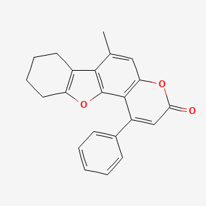 6-methyl-1-phenyl-7,8,9,10-tetrahydro-3H-[1]benzofuro[2,3-f]chromen-3-one