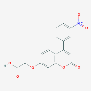 molecular formula C17H11NO7 B11153923 {[4-(3-nitrophenyl)-2-oxo-2H-chromen-7-yl]oxy}acetic acid 