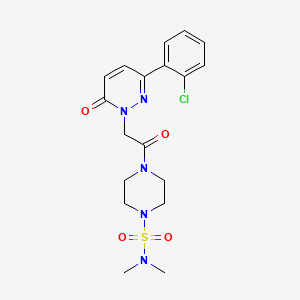 4-{[3-(2-chlorophenyl)-6-oxopyridazin-1(6H)-yl]acetyl}-N,N-dimethylpiperazine-1-sulfonamide