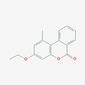 molecular formula C16H14O3 B11154005 3-ethoxy-1-methyl-6H-benzo[c]chromen-6-one 