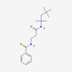 molecular formula C18H28N2O2 B11154030 N-{3-oxo-3-[(1,1,3,3-tetramethylbutyl)amino]propyl}benzamide 