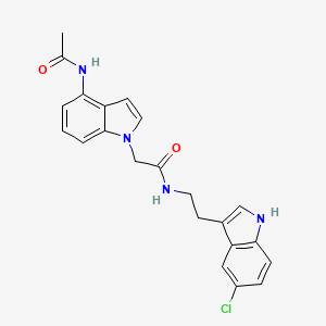 2-[4-(acetylamino)-1H-indol-1-yl]-N-[2-(5-chloro-1H-indol-3-yl)ethyl]acetamide