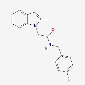 N-(4-fluorobenzyl)-2-(2-methyl-1H-indol-1-yl)acetamide