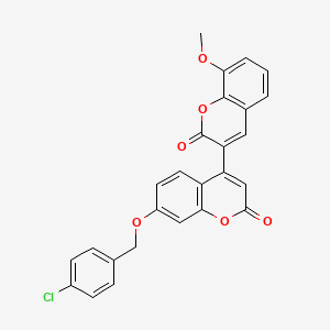 3-{7-[(4-chlorobenzyl)oxy]-2-oxo-2H-chromen-4-yl}-8-methoxy-2H-chromen-2-one