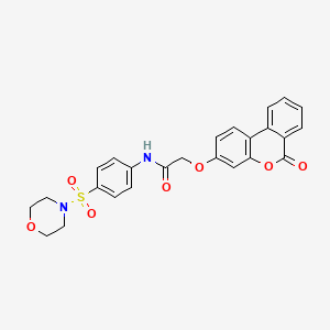 N-[4-(morpholin-4-ylsulfonyl)phenyl]-2-[(6-oxo-6H-benzo[c]chromen-3-yl)oxy]acetamide