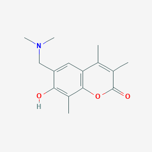 6-[(dimethylamino)methyl]-7-hydroxy-3,4,8-trimethyl-2H-chromen-2-one