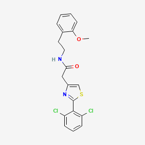 molecular formula C20H18Cl2N2O2S B11154193 2-[2-(2,6-dichlorophenyl)-1,3-thiazol-4-yl]-N-[2-(2-methoxyphenyl)ethyl]acetamide 