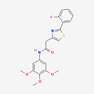 2-[2-(2-fluorophenyl)-1,3-thiazol-4-yl]-N-(3,4,5-trimethoxyphenyl)acetamide