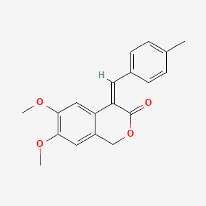 (4Z)-6,7-dimethoxy-4-(4-methylbenzylidene)-1,4-dihydro-3H-isochromen-3-one