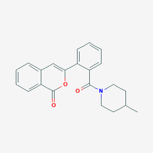 molecular formula C22H21NO3 B11154259 3-{2-[(4-methylpiperidin-1-yl)carbonyl]phenyl}-1H-isochromen-1-one 