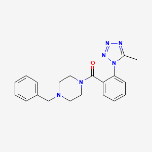 molecular formula C20H22N6O B11154260 (4-benzylpiperazin-1-yl)[2-(5-methyl-1H-tetrazol-1-yl)phenyl]methanone 