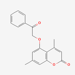 4,7-dimethyl-5-(2-oxo-2-phenylethoxy)-2H-chromen-2-one